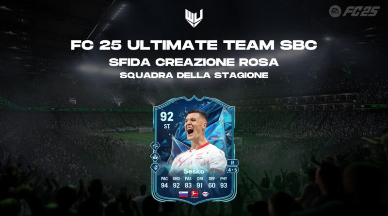 FC 25: Benjamin Sesko TOTS SBC