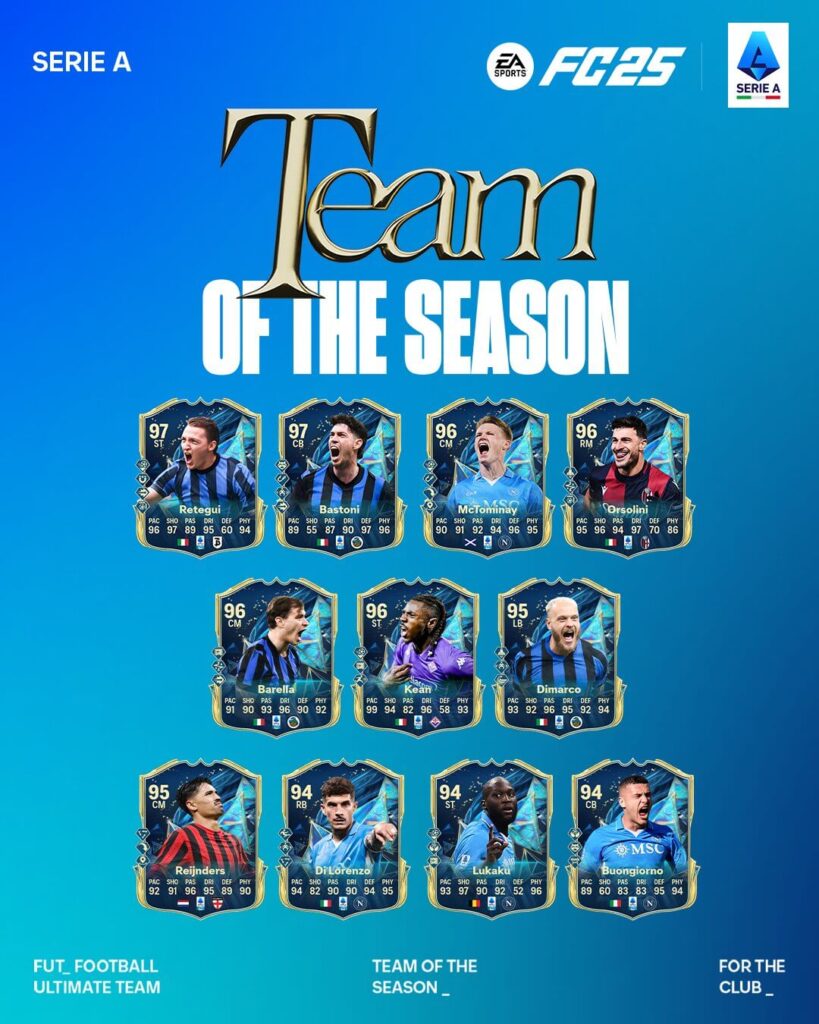 FC 25 TOTS: Squadra della Stagione Serie A