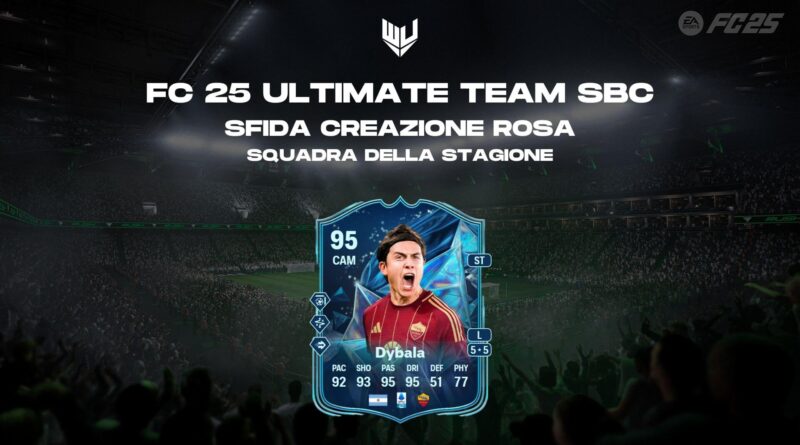 FC 25 TOTS: Paulo Dybala Squadra della Stagione SBC