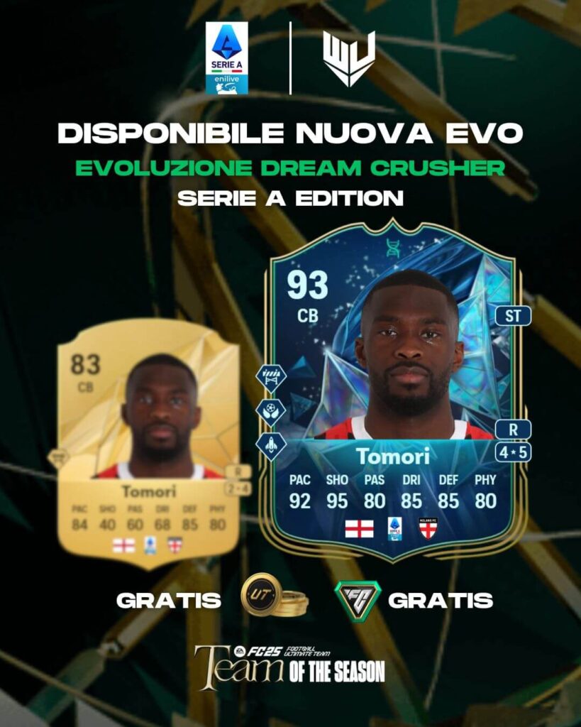 FC 25 TOTS Serie a: evoluzione DC Tomori