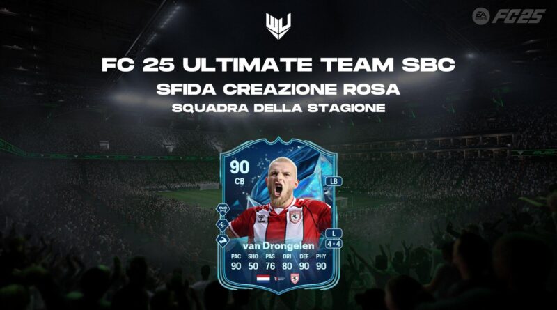 FC 25: Van Drongelen TOTS SBC