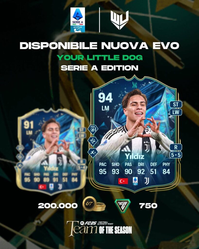 FC 25 TOTS: evoluzione Yildiz Squadra della Stagione