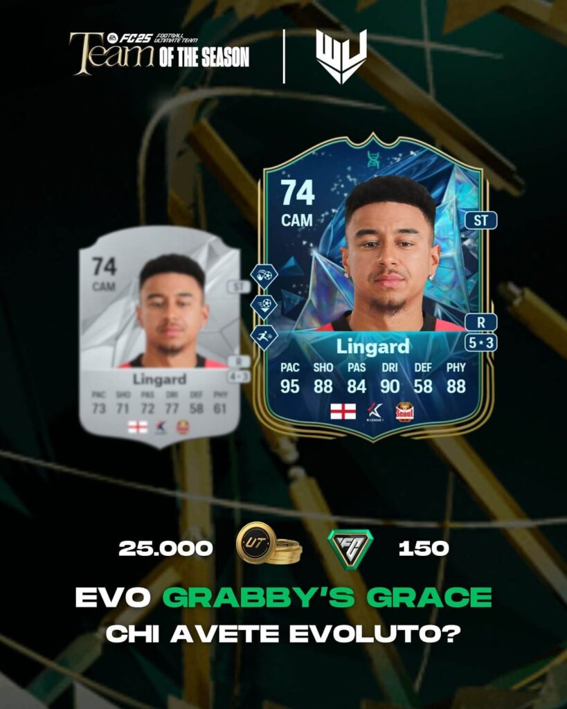 FC 25 TOTS: Lingard Evo att max 74