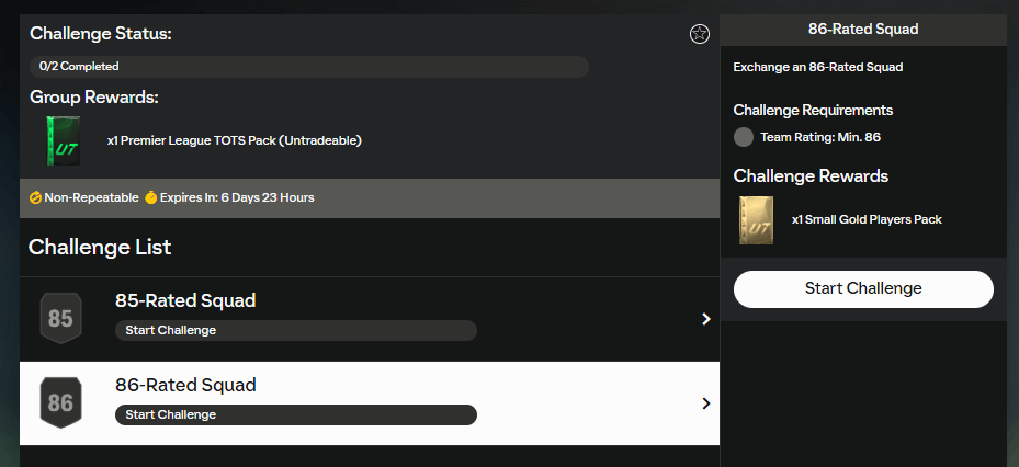 FC 25: requisiti SCR TOTS Premier League garantito