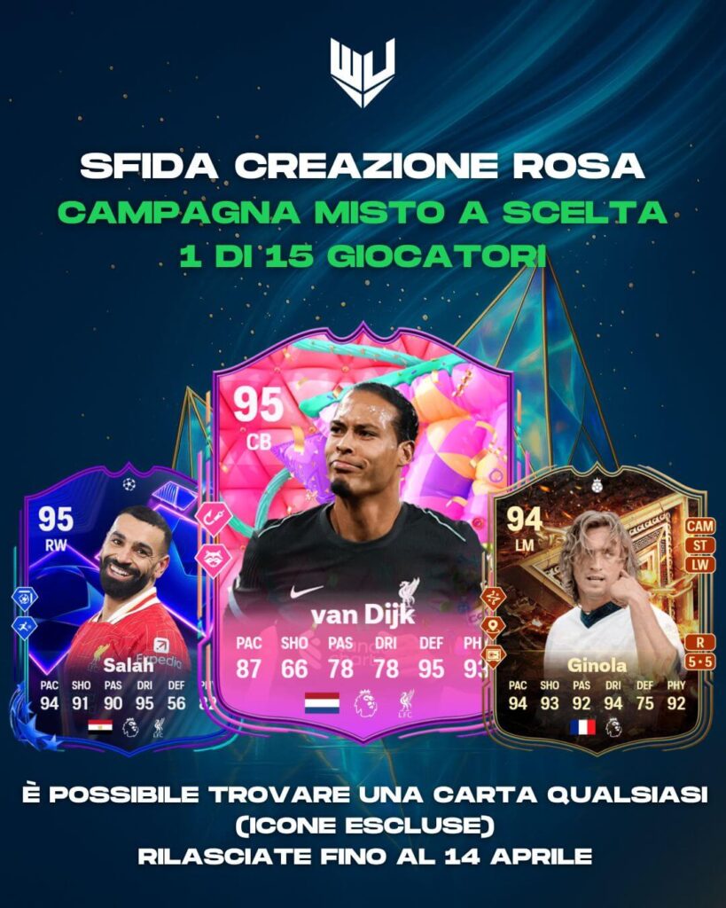 FC 25 TOTS: SCR campagna misto a scelta 1 di 15 ripetibile