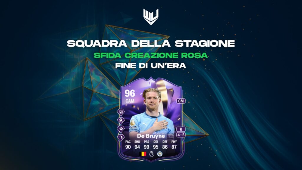 FC 25 TOTS: De Bruyne fine di un'era SBC