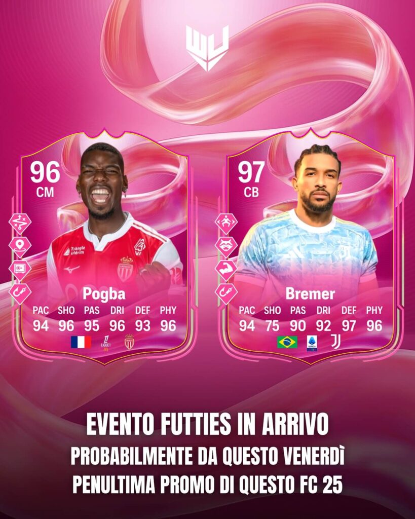 FC 25: Pogba e Bremer Futties prediction
