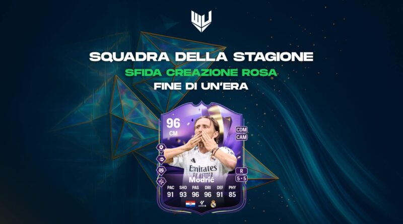 FC 25 TOTS: Modric Fine di un'Era SBC