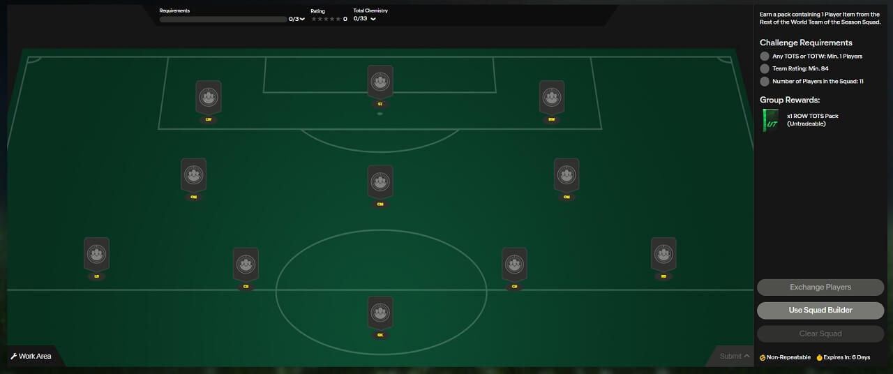 FC 25: requisiti SCR TOTS garantito Resto del Mondo