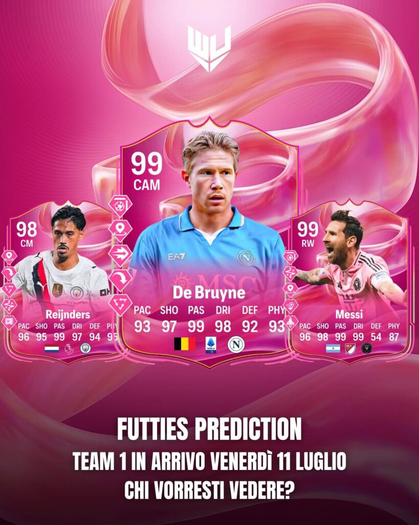 FC 25 Futties prediction: De Bruyne, Reijnders e Leo Messi