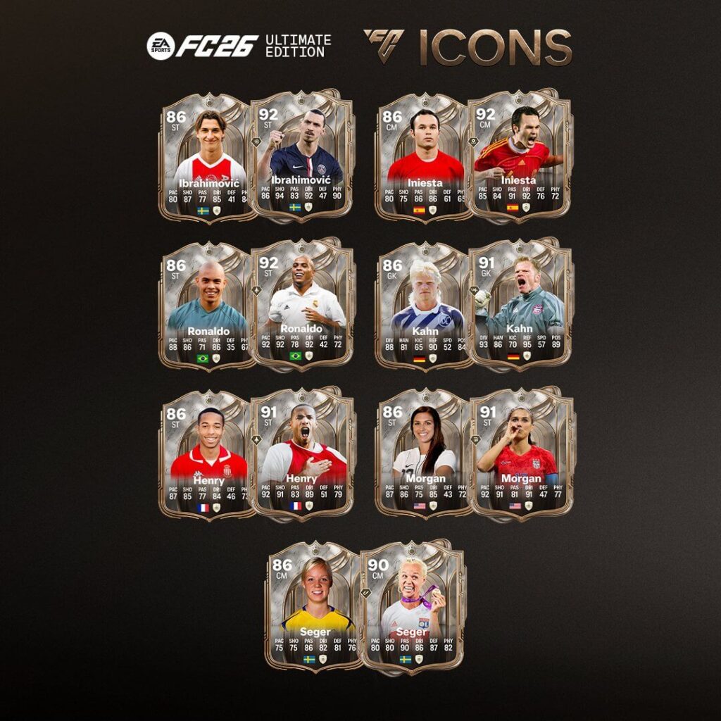 FC 26: Icone debutto preorder pack