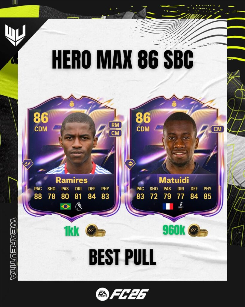 Hero max 86 SBC best pull