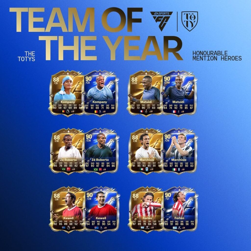 Classic XI Hero TOTY upgrades