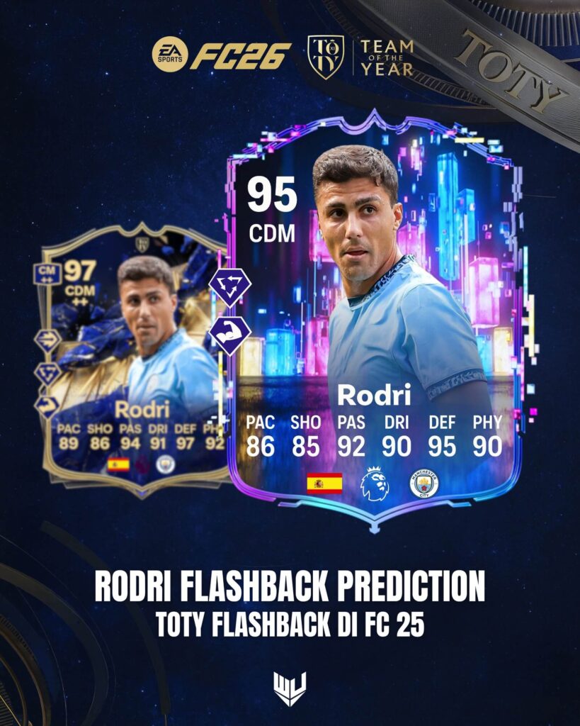 Rodri TOTY Flashback prediction FC 26