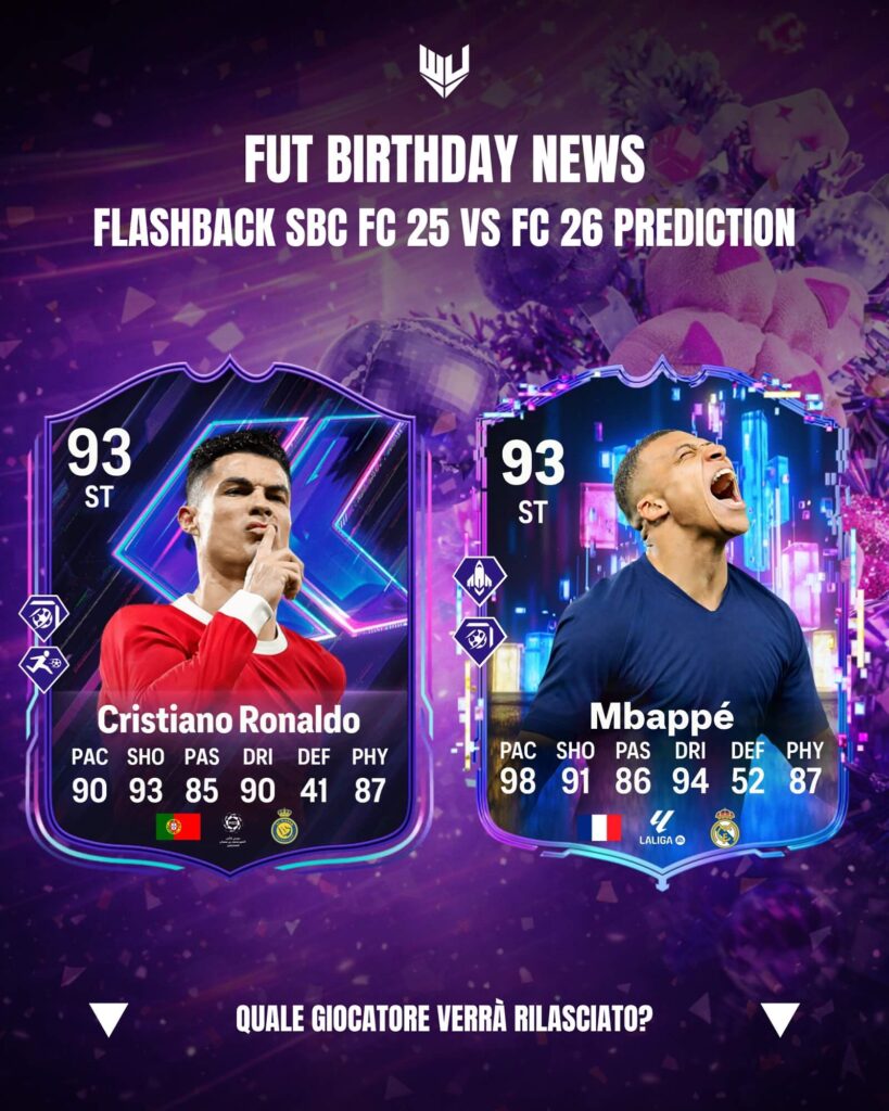 CR7 Flashback SBC FC25 Vs Mbappé Flashback FC26