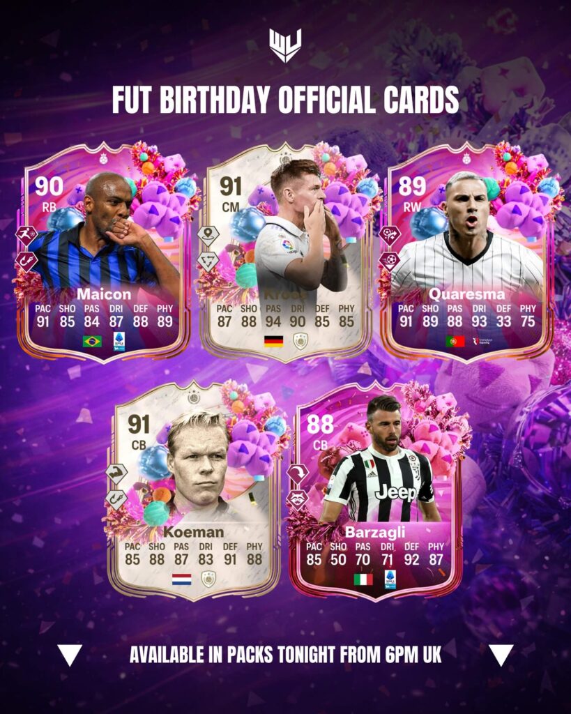 Best Icon/Heroes FUT Birthday cards