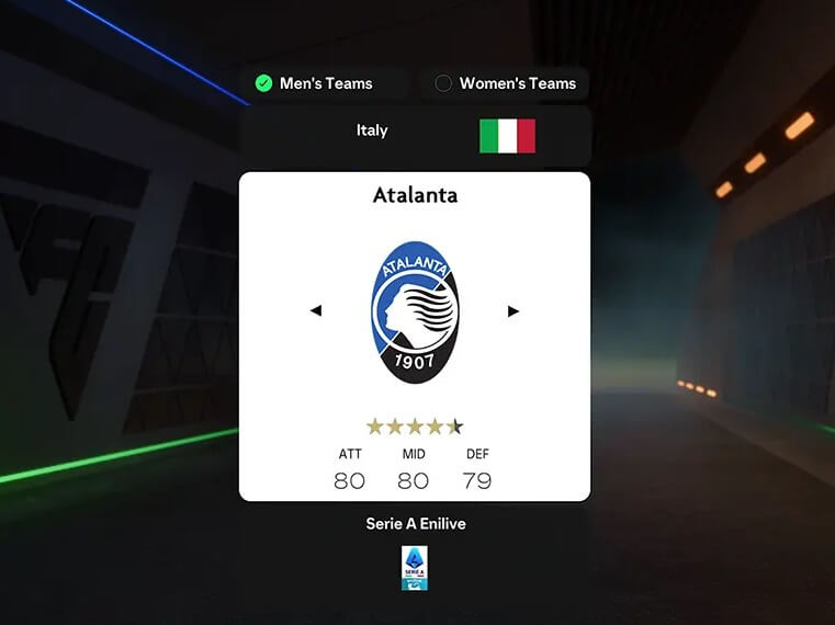 Licenza Atalanta su FC 27