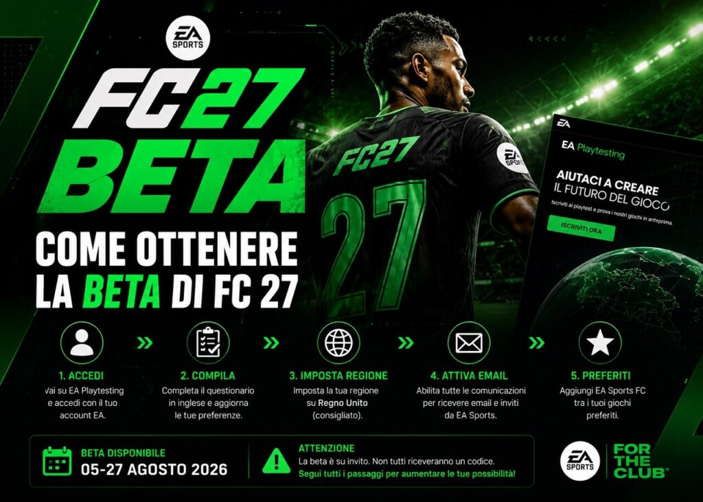 Come ottenere accesso alla BETA di FC 27