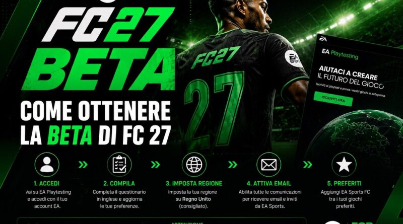 Come ottenere accesso alla BETA di FC 27