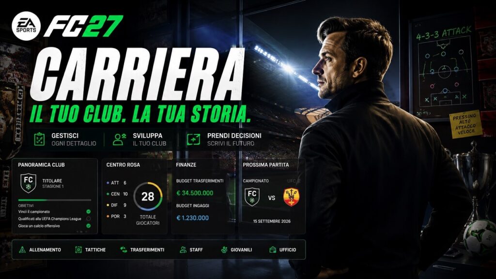 La carriera su FC 27: le novità