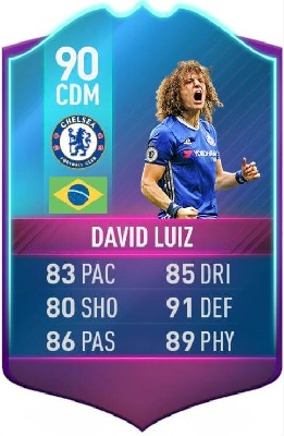 David Luiz SBC al FUT Birthday in FIFA 17