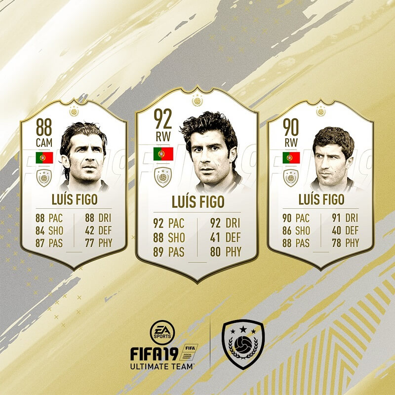 Luis Figo icona in FIFA 19 #ClassOf19