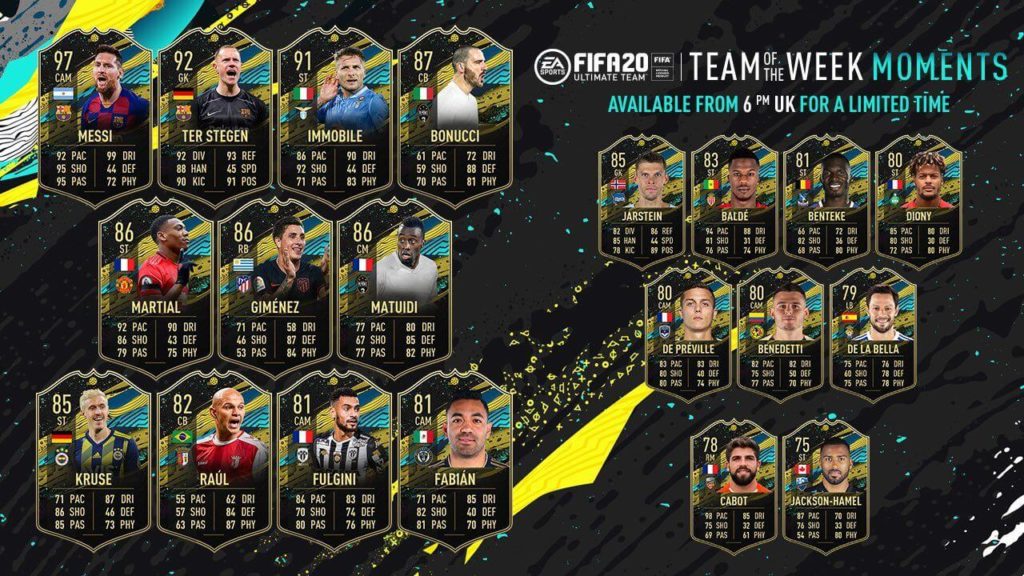 FIFA 20: Team of the Week Moments 5