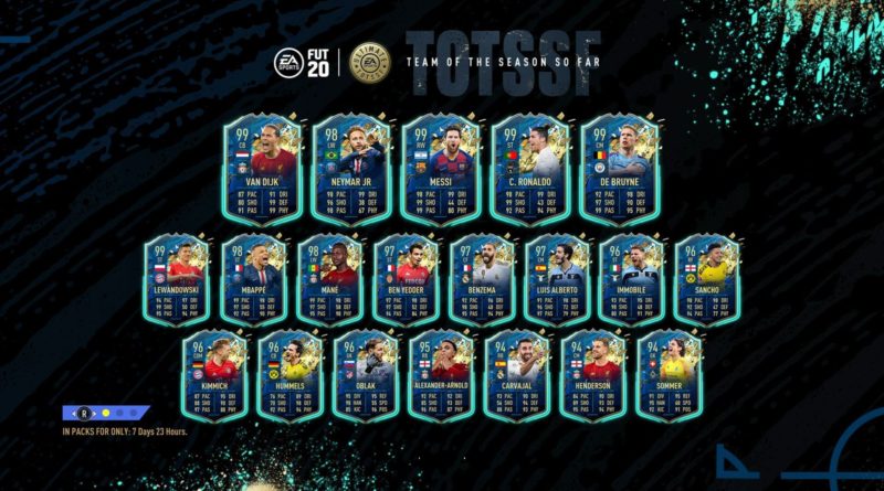 FIFA 20: TOTSSF Ultimate - Team of the Season so far ...