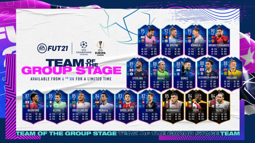 FIFA 21 TOTGS: Team of the Group Stage