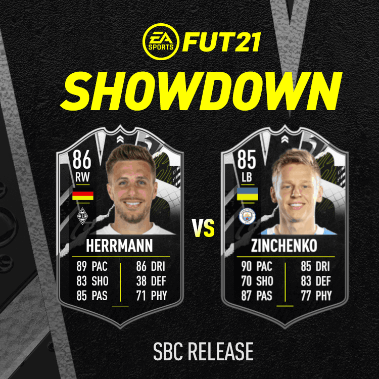 FIFA 21: Herrmann e Zinchenko showdown SBC