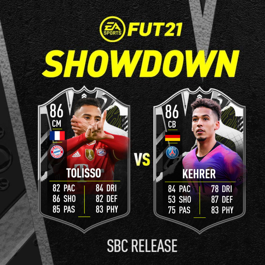 FIFA 21: Kehrer Vs Tolisso showdown SBC