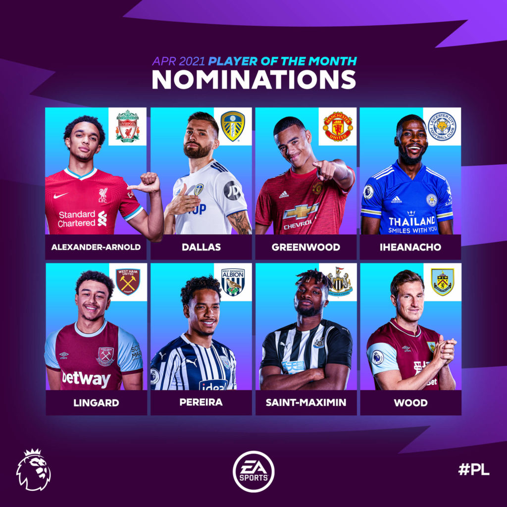 FIFA 21: candidati POTM di aprile in Premier League