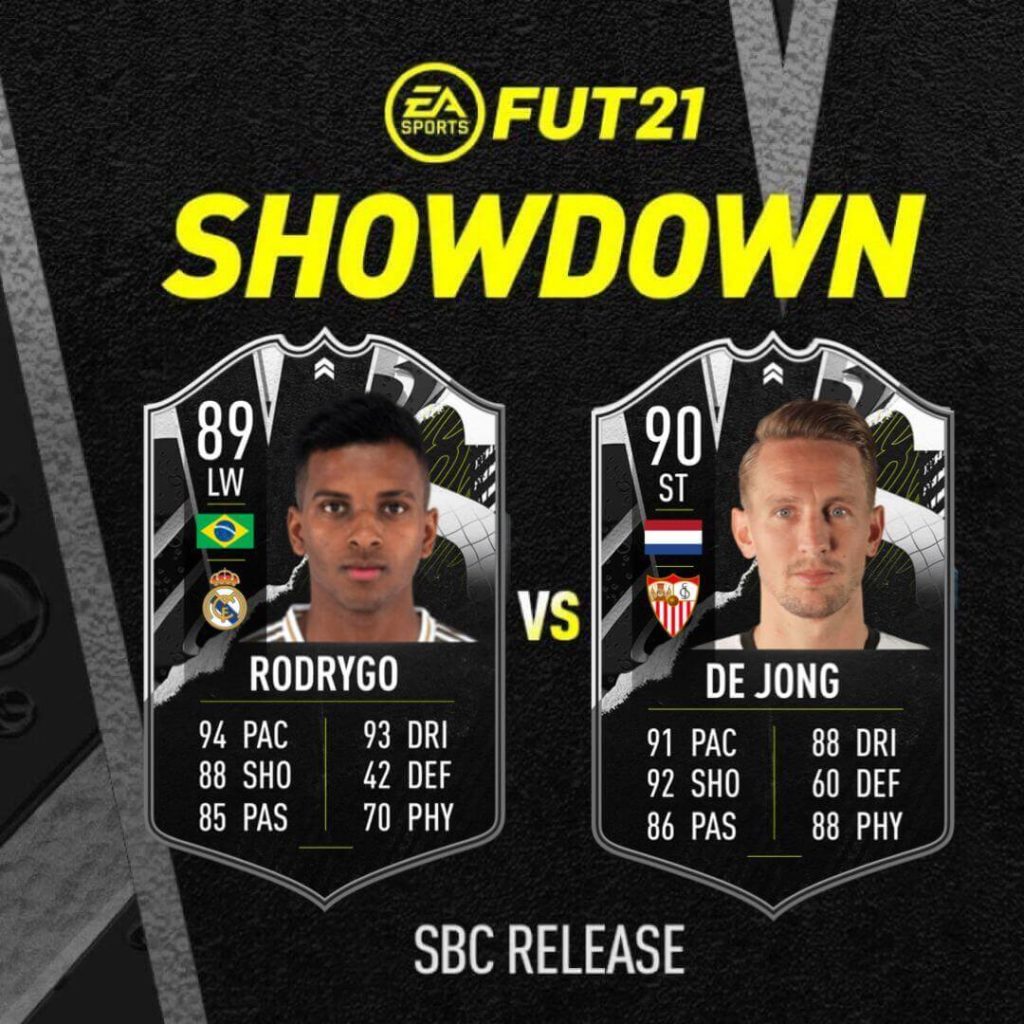 FIFA 21: Rodrygo Vs De Jong showdown SBC