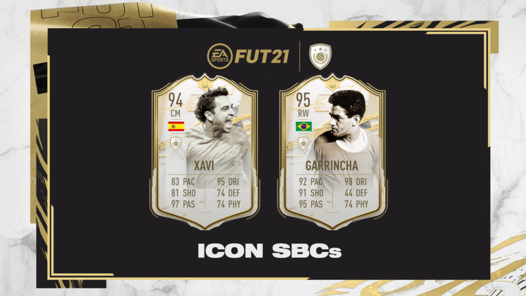FIFA 21: Xavi e Garrincha icon SBC