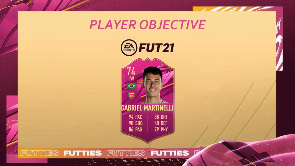 FIFA 21: Martinelli Futties silver stars player objective
