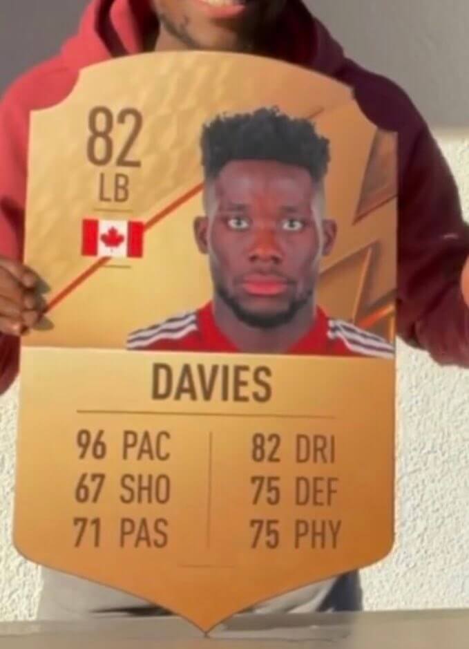 FIFA 22: Davies 82 rating