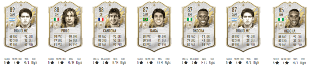 FIFA 22: icon 5 stars skills players