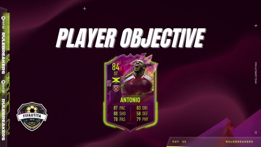 FIFA 22: Michail Antonio RuleBreakers player objectives