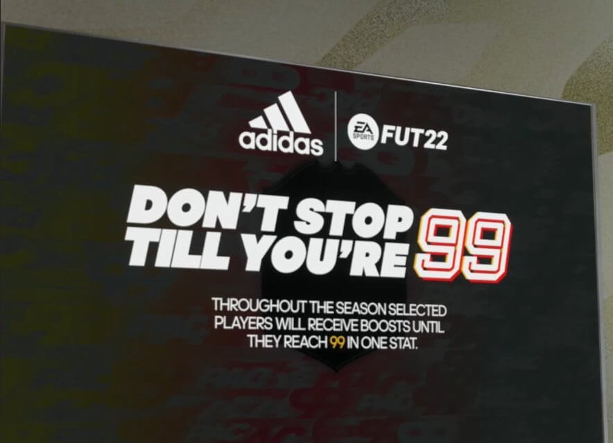 FUT 22: Adidas don't stop till you're 99