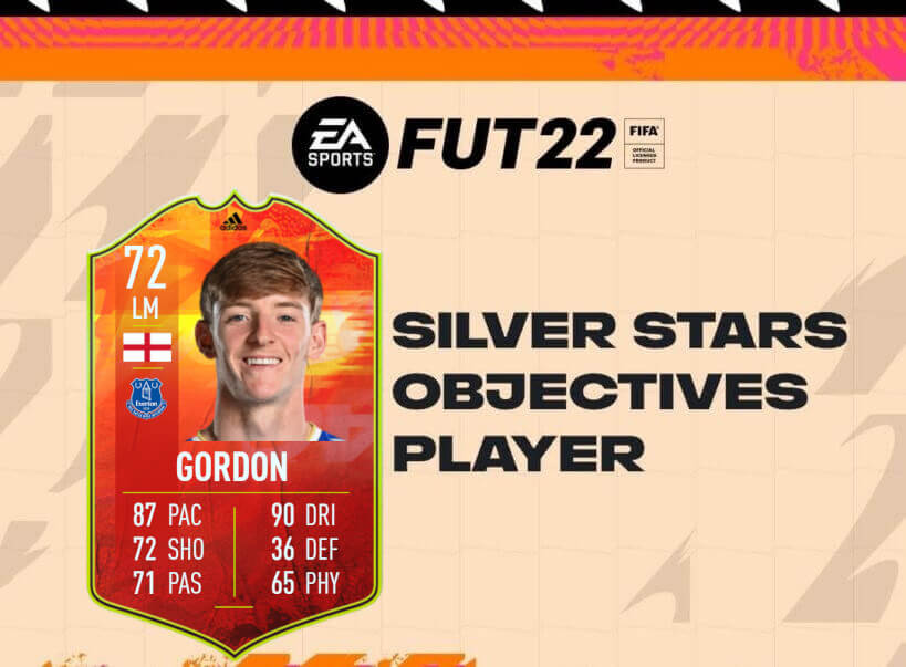 FIFA 22: Gordon TOTW 9 Silver Star player objective