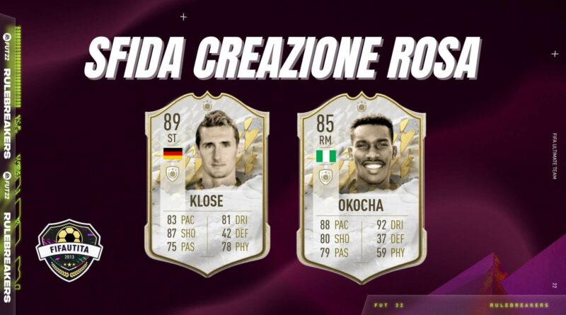 FIFA 22: sfida creazione rosa Okocha e Klose icon