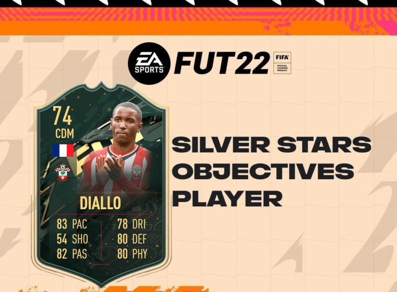 FIFA 22: Diallo TOTW 15 Silver Stars player objective
