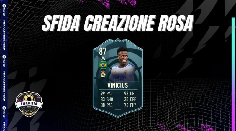FIFA 22: sfida creazione rosa Vinicius Jr POTM