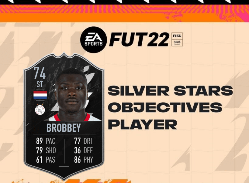 FIFA 22: Brobbey TOTW 18 Silver Stars player objective