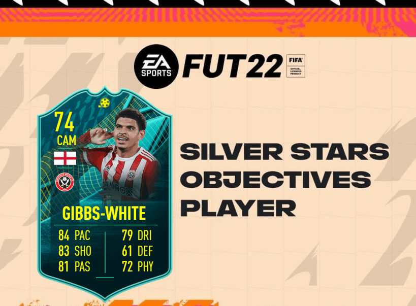 FIFA 22: Gibbs-White TOTW 20 silver stars player objective