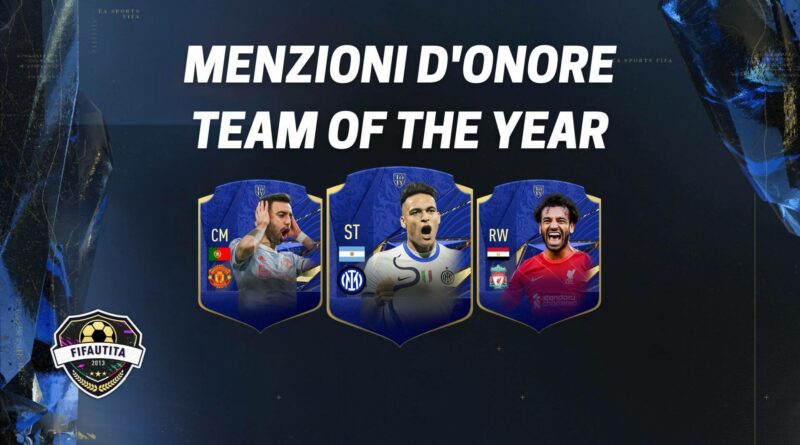 FIFA 22: Menzioni d'onore TOTY