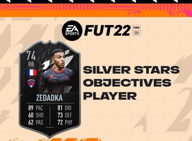 FIFA 22: Zedadka Silver Stars TOTW 23 player objective