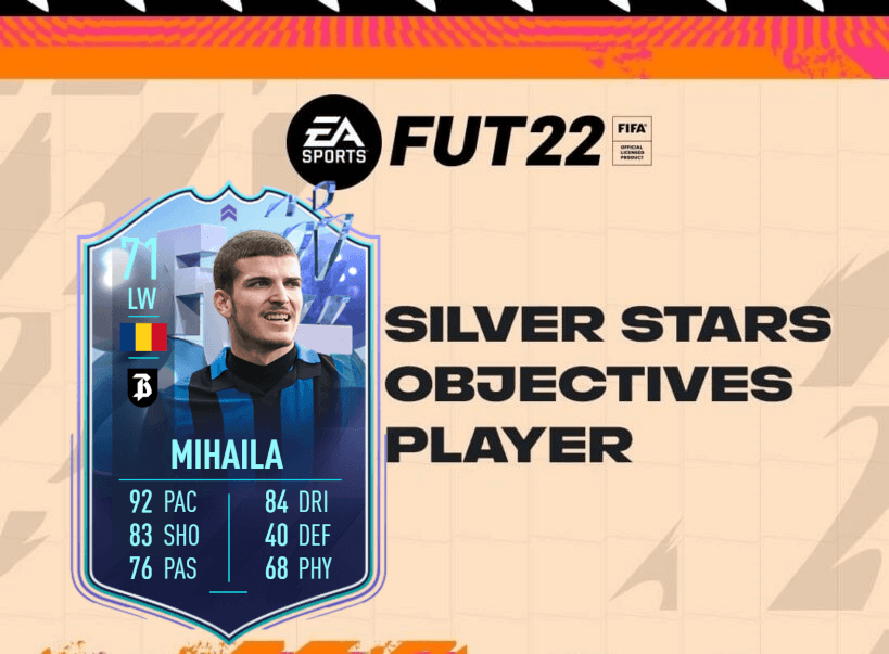 FIFA 22: Mihaila TOTW 27 Silver Stars player objective