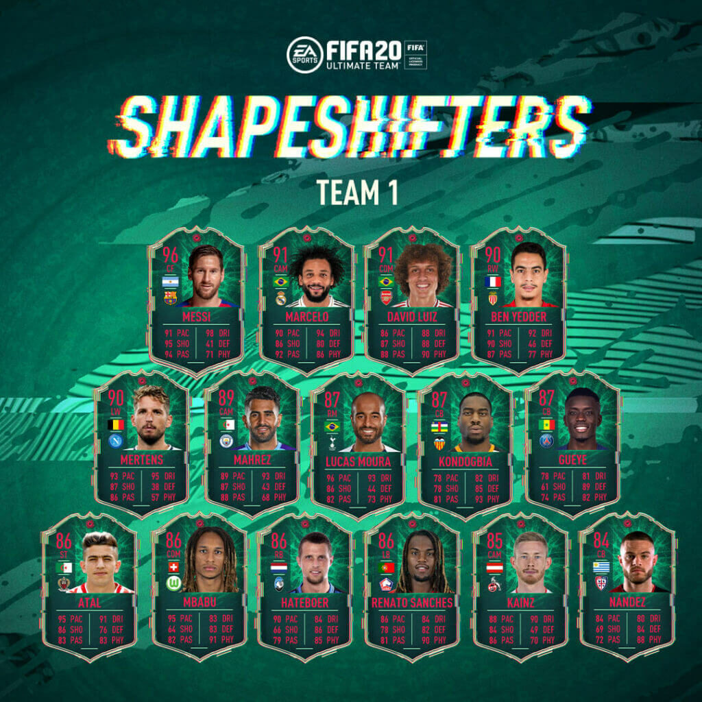 FIFA 20: Shapeshifters team 1