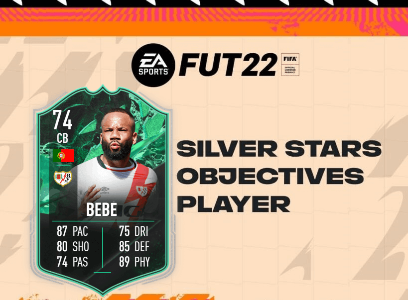 FIFA 22: Bebe Mutaforma silver stars player objective